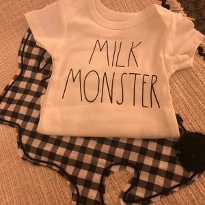 NWT Rae Dunn Unisex " MILK MONSTER"